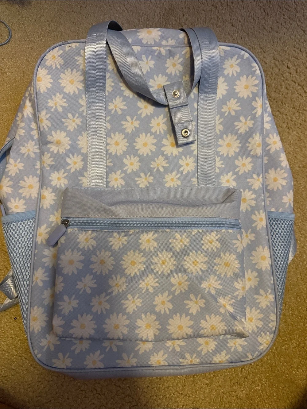Light Blue School Backpack - girls